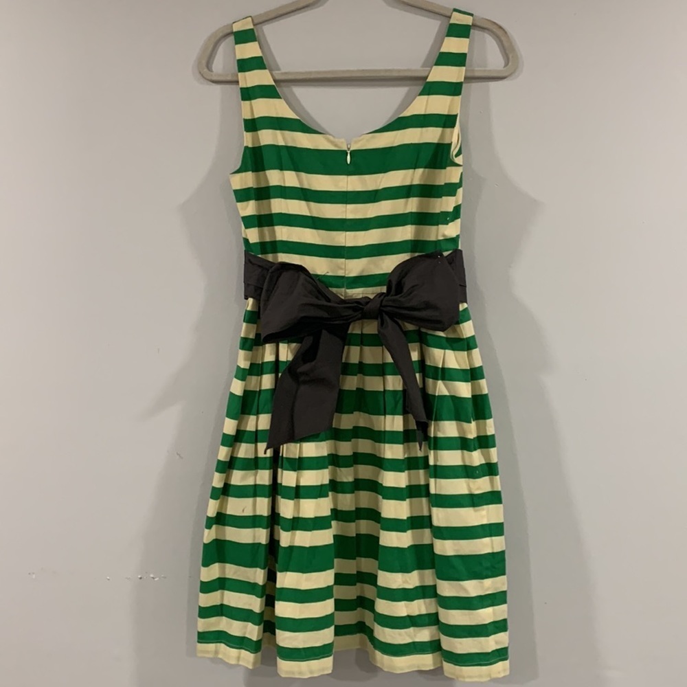 Anthropologie Corey Lynn Calter green striped tank summer spring midi size 8 - Picture 5 of 8